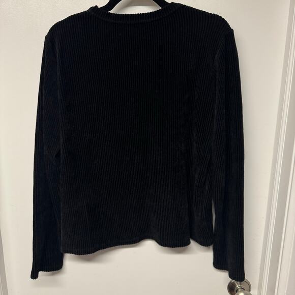 Majestic Filatures Deluxe Tee Shirt Cashmere Blend Black Velvet Size 4 Small - Picture 2 of 10